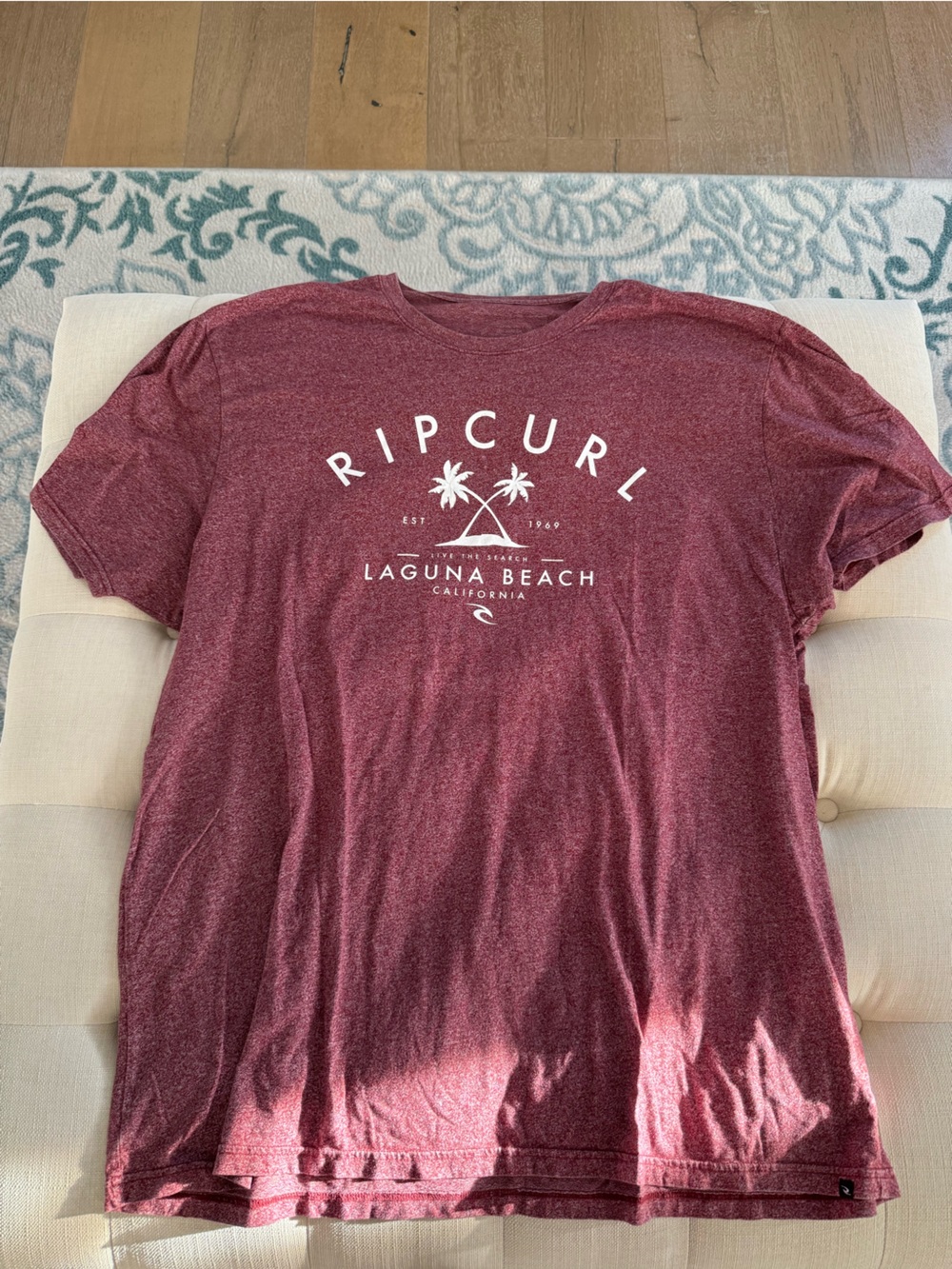 Rip Curl Men's Laguna Beach Tee - Maroon Heather